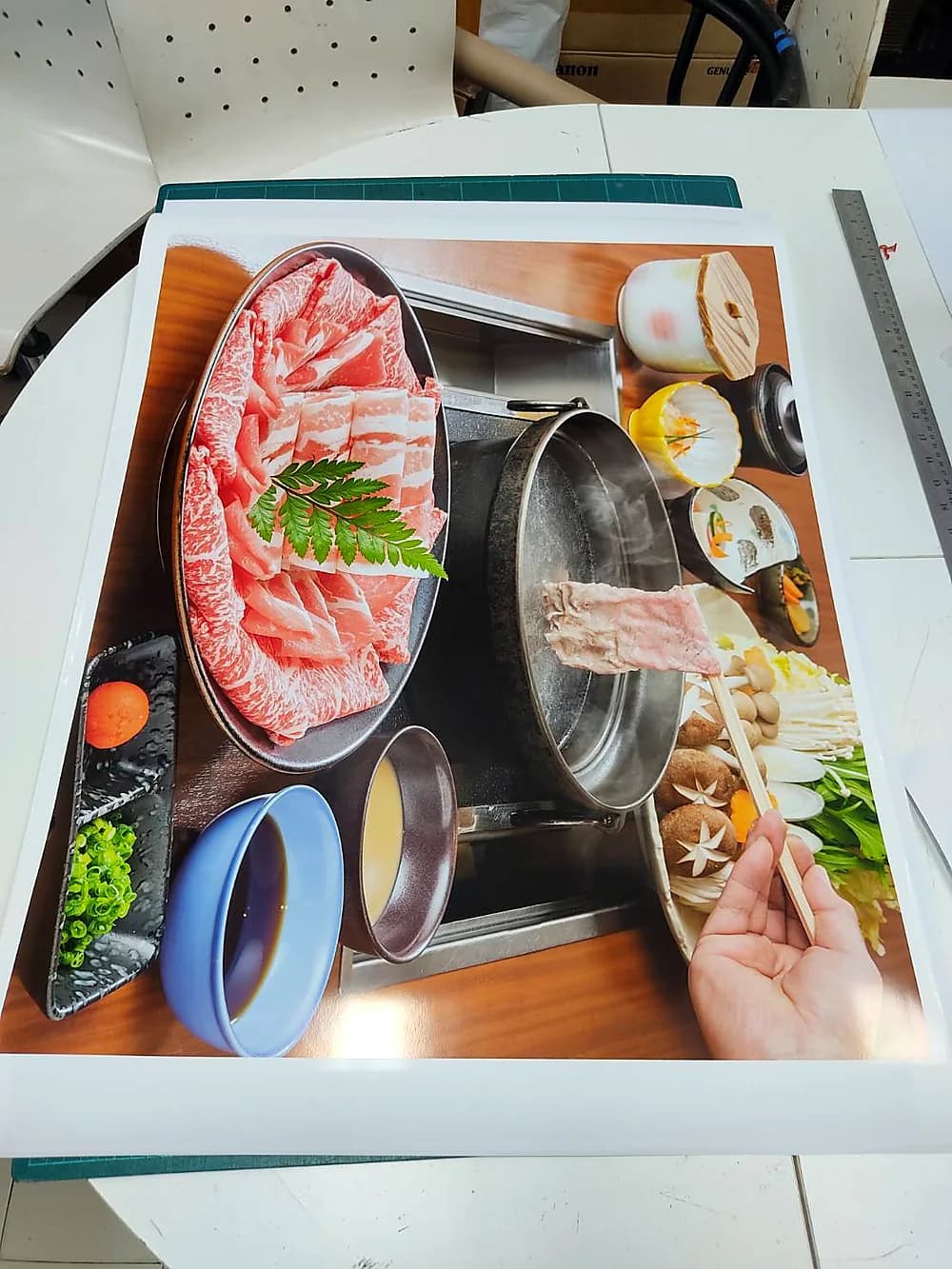 ตัวอย่างงานพิมพ์โปสเตอร์ร้านอาหารชาบู